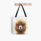 Poodle Totes Bag. Stylish with a vivid double-sided print. Small (33x33cm.)